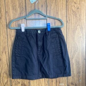 PacSun Black Mini Skirt Cotton Blend